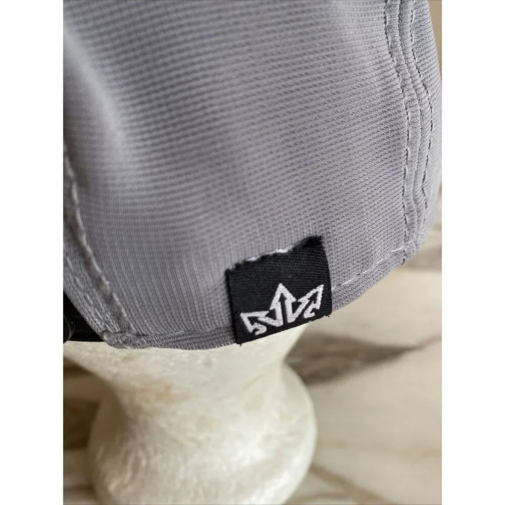Essencial Myrtle Beach Snapback Hat Grey Black Star Pattern Flat Bill Cap Mens
